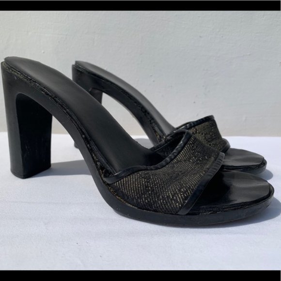 gucci stacked heel